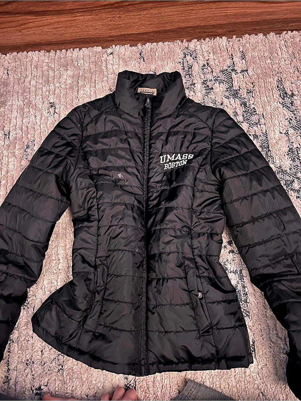 Women's Boston university Puffer Jacket Size Medium